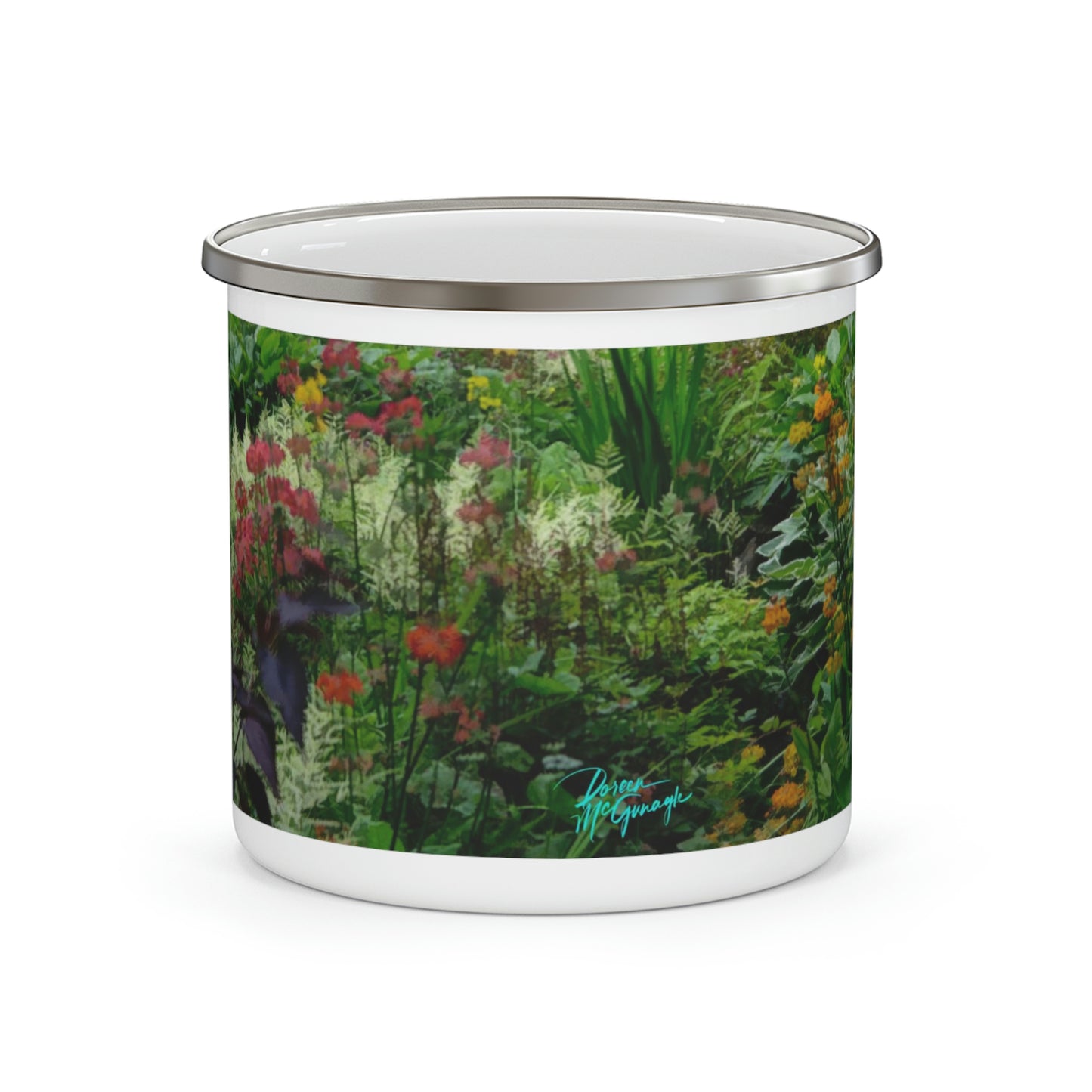 Enamel Camping Mug, Ashford Garden Path 02