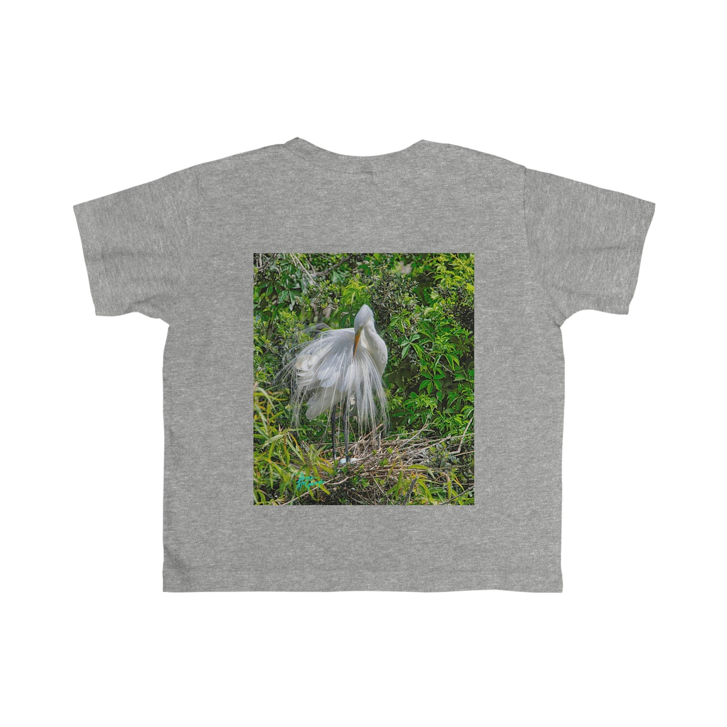 Toddler T shirts  Great White Heron,  t shirts for kids, inspired by nature