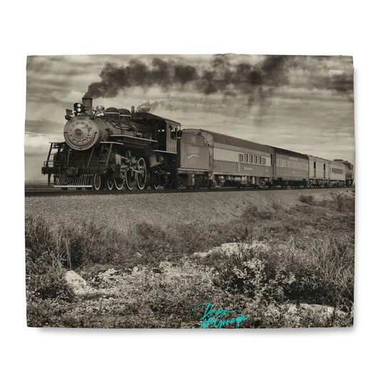 Sugar Express Train Steam Engine 148 Duvet Cover