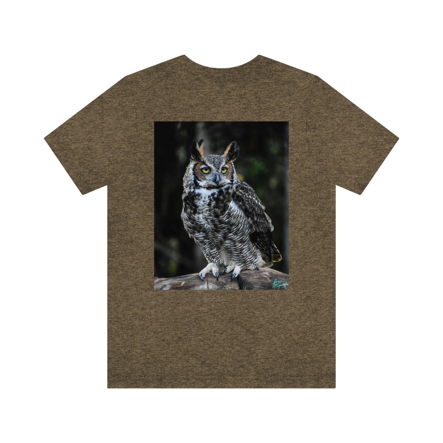 Unisex T shirt Great Horned Owl, inspired by nature