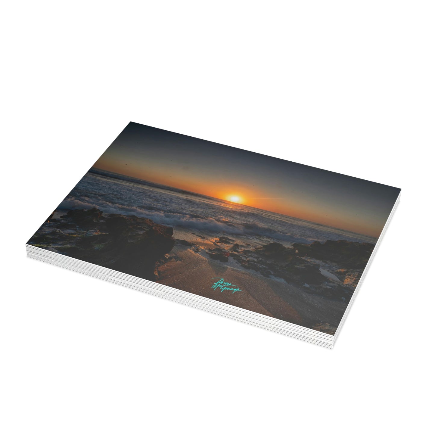 Photo note cards Sunrise on Stuart Beach, boxed note cards, 10 pc