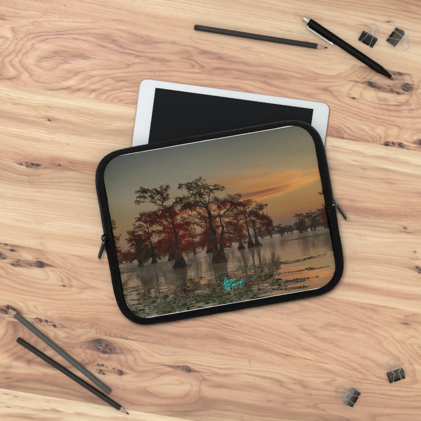 Sunrise on Caddo Lake Laptop Sleeve