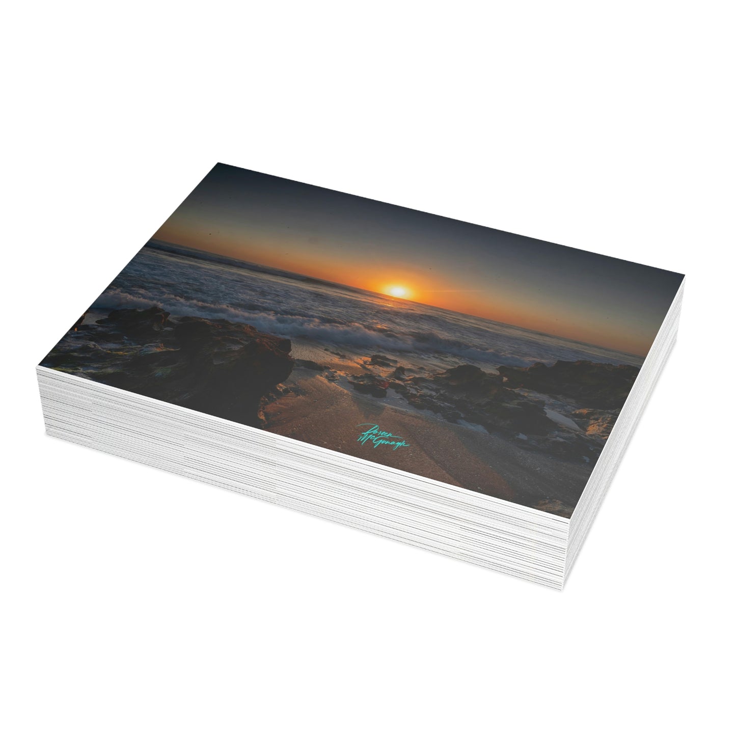 Photo note cards Sunrise on Stuart Beach, boxed note cards, 10 pc