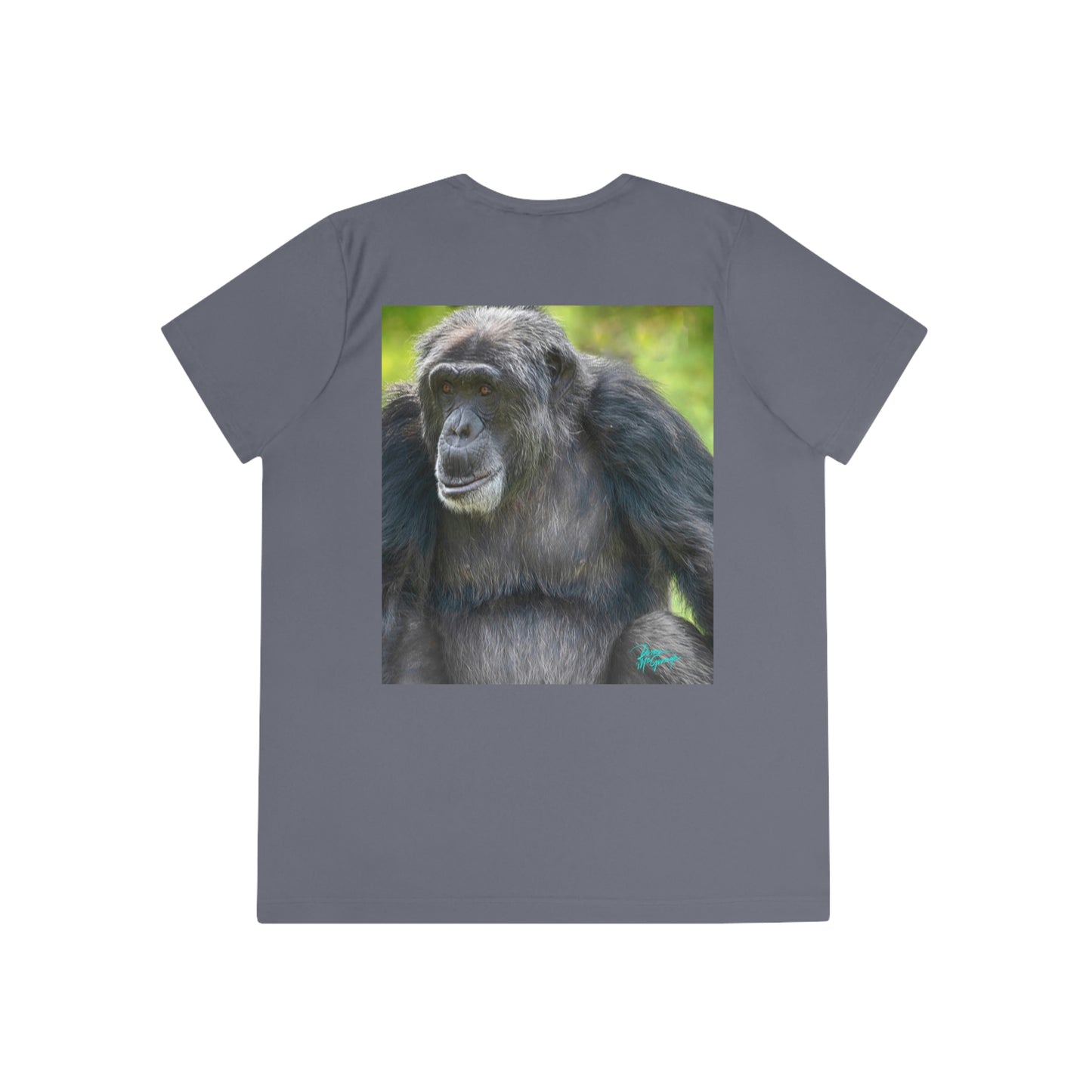 Womens Fitted Tee Shirts Chimpanzee 07, Performance shirt