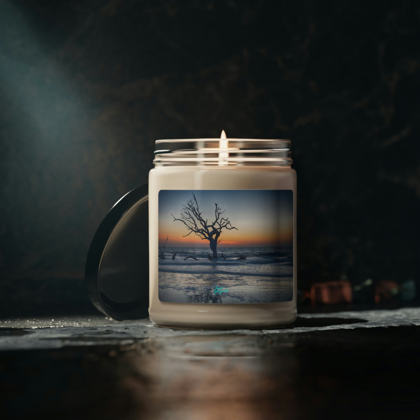 Natural Soy Candles Sunrise on Jekyll Island 04, 9oz, nature inspired decor