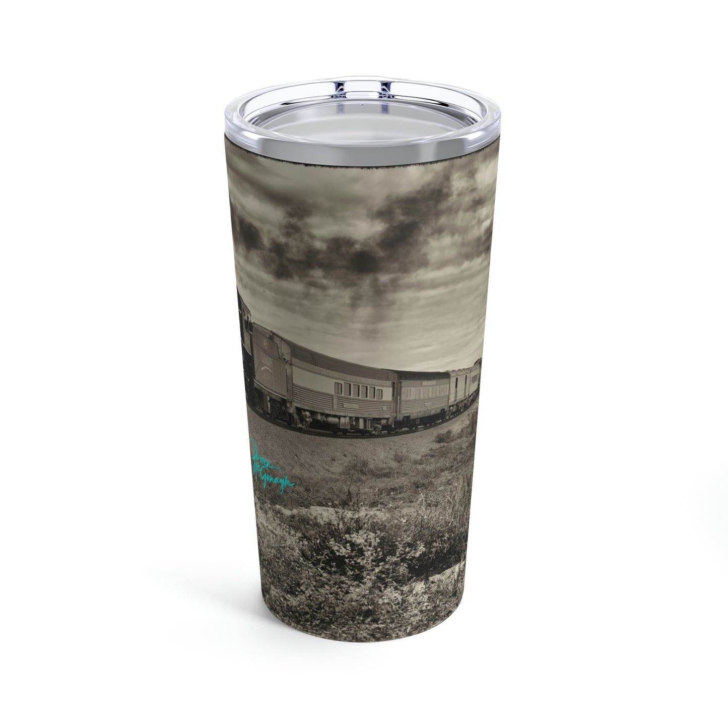 Eco friendly, Vintage Train Steam Engine 148 adventure quencher travel tumbler 20 oz, insulated