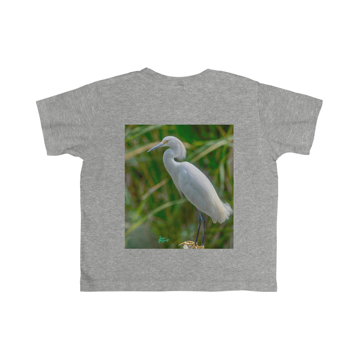 Toddler T shirts  Snowy Egret, t shirts for kids, inspired by nature