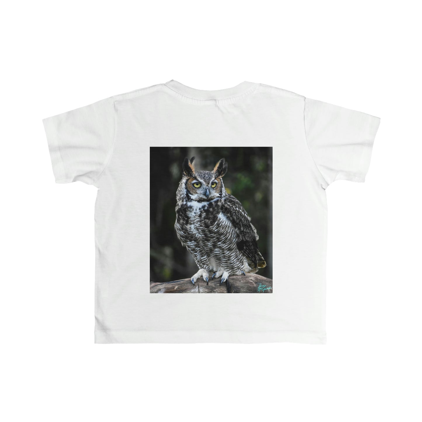 Toddler T shirts Great Horned Owl, t shirts for kids, inspired by nature