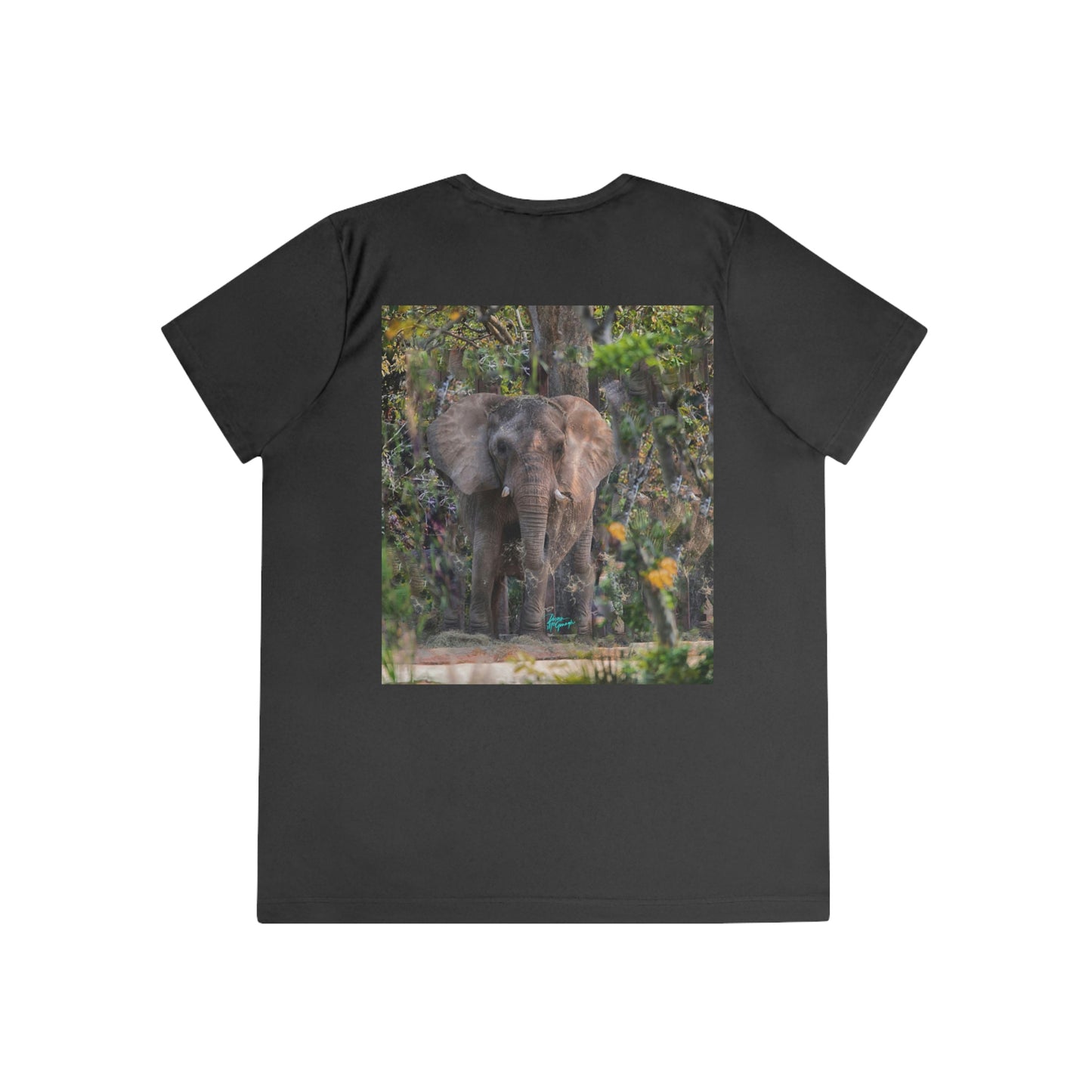 Womens Fitted Tee Shirts Spirited Elephant 12, Performance shirt