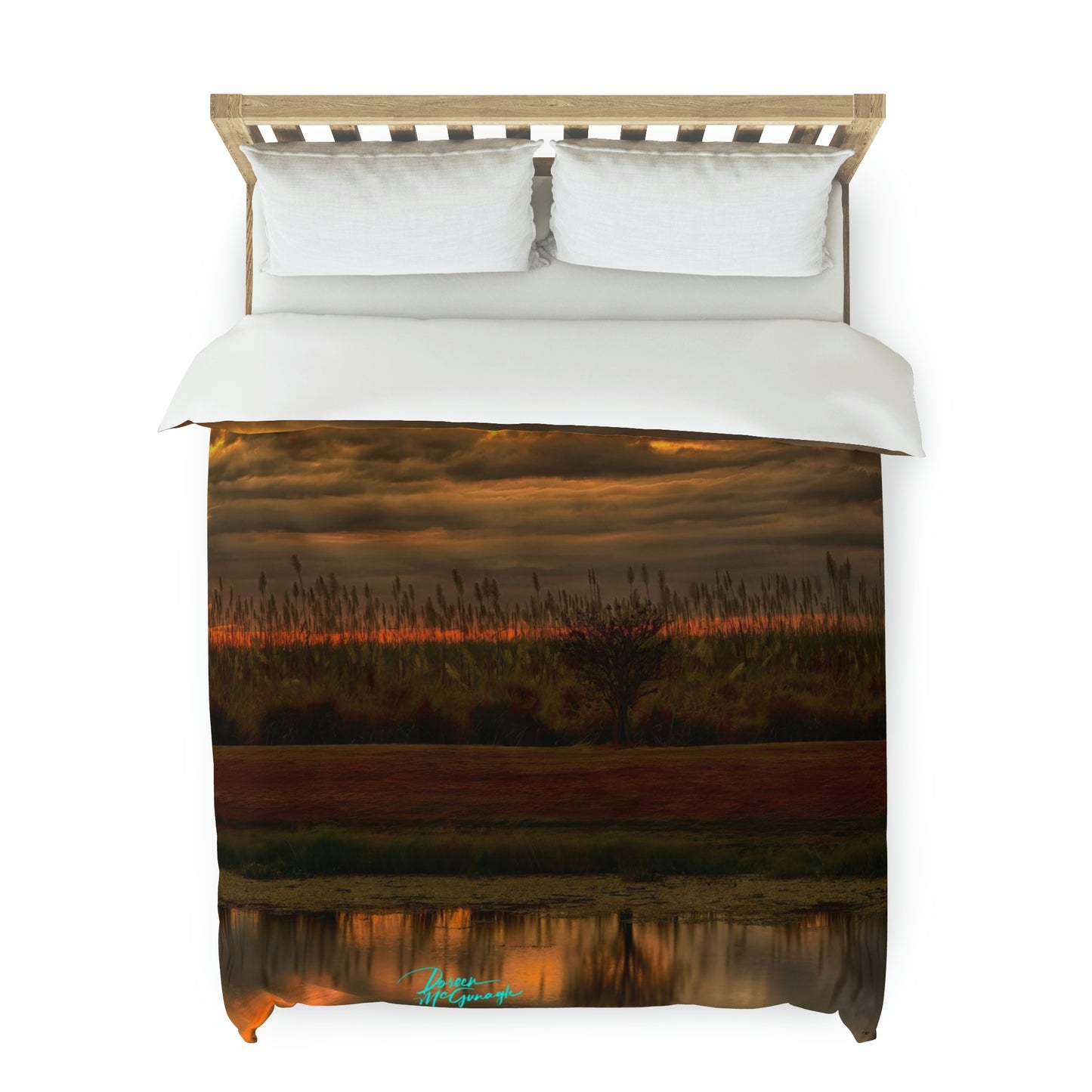 Sunset in Clewiston Duvet Cover