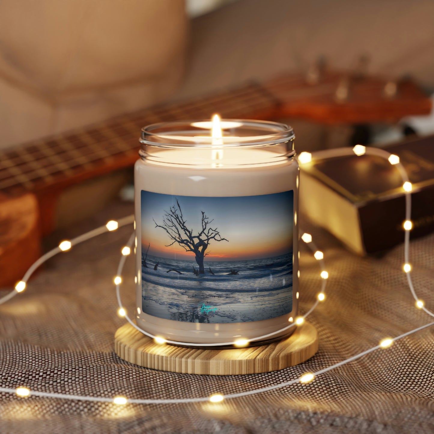 Natural Soy Candles Sunrise on Jekyll Island 04, 9oz, nature inspired decor