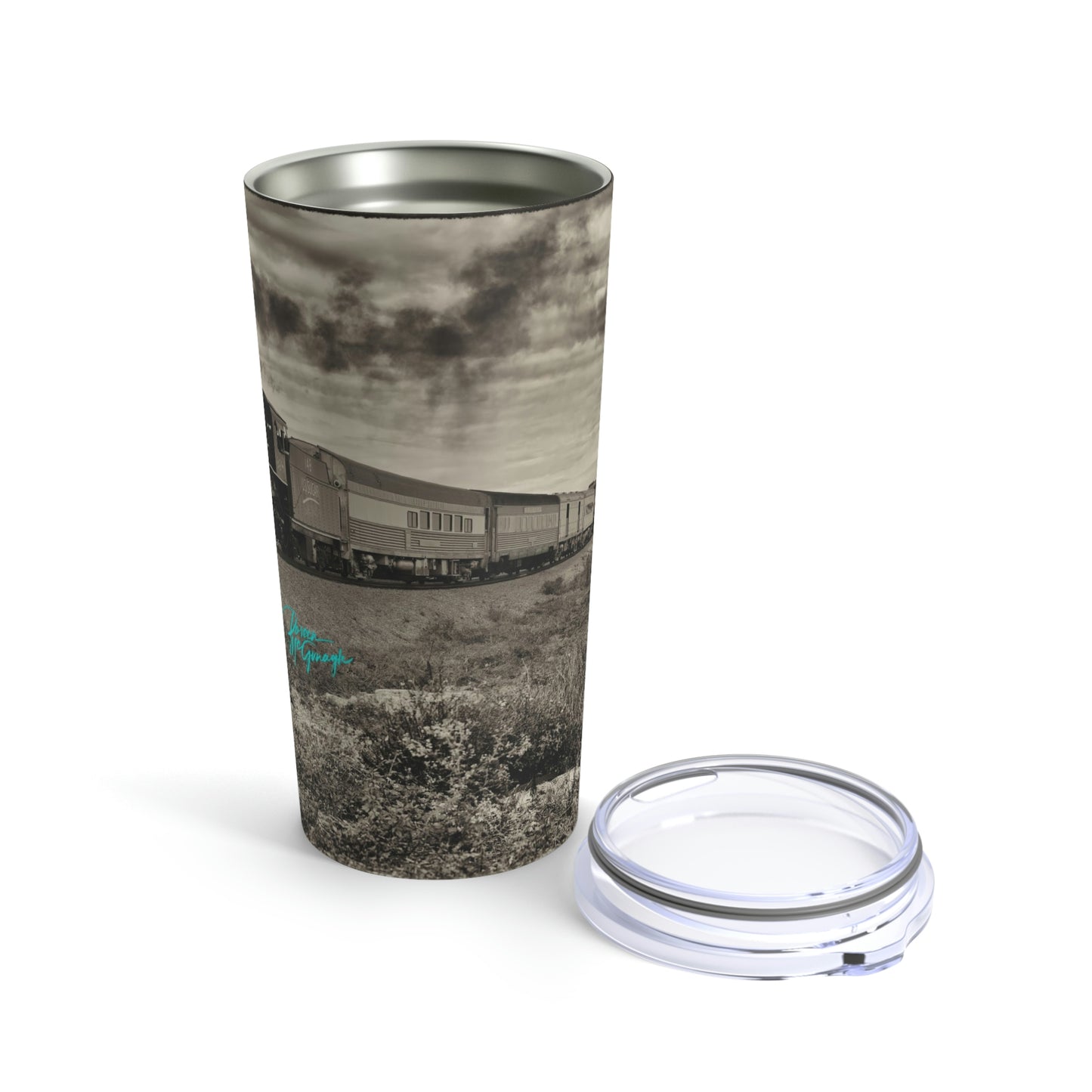 Eco friendly, Vintage Train Steam Engine 148 adventure quencher travel tumbler 20 oz, insulated