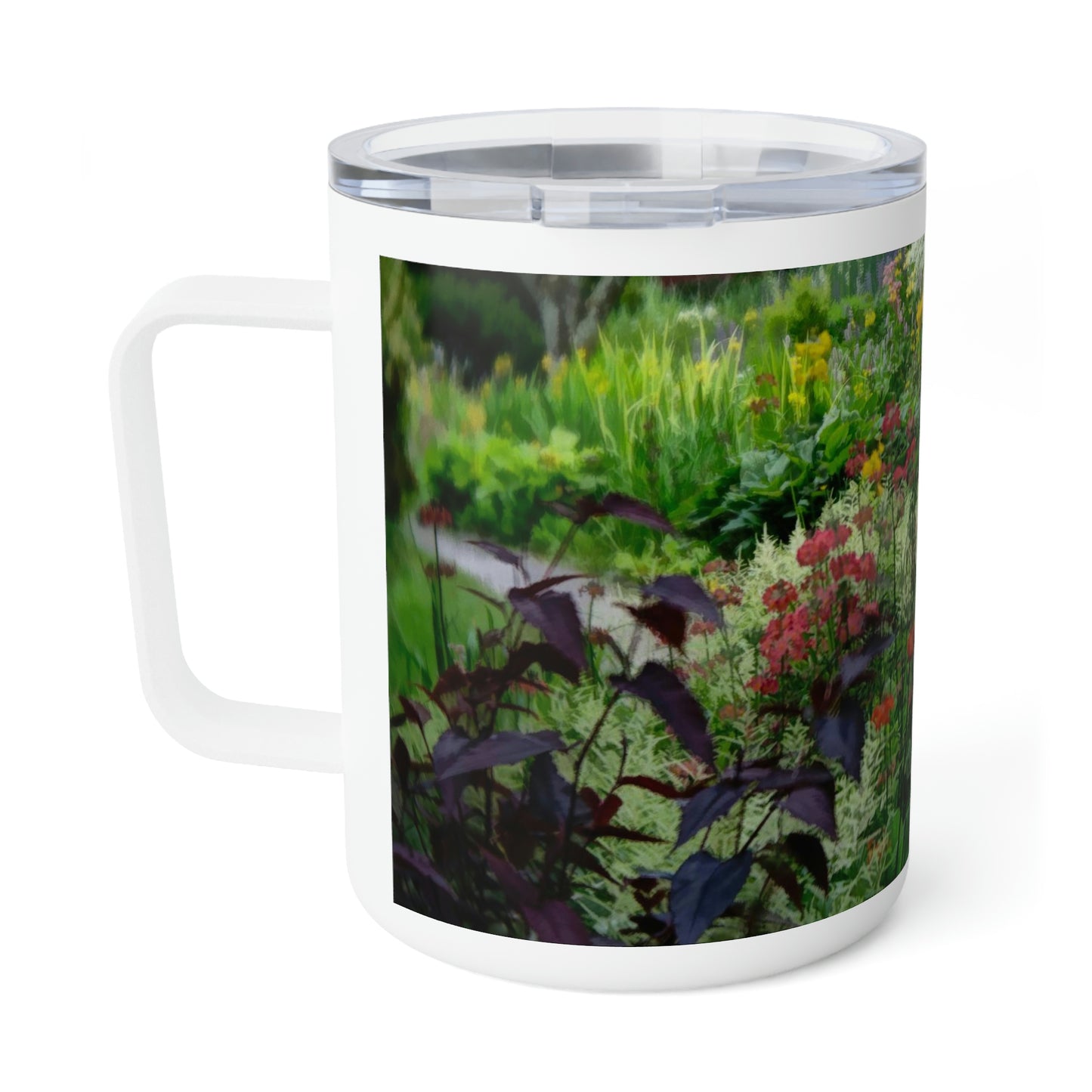 Eco friendly, Ashford Garden Path 02, 10 oz Insulated travel Mug