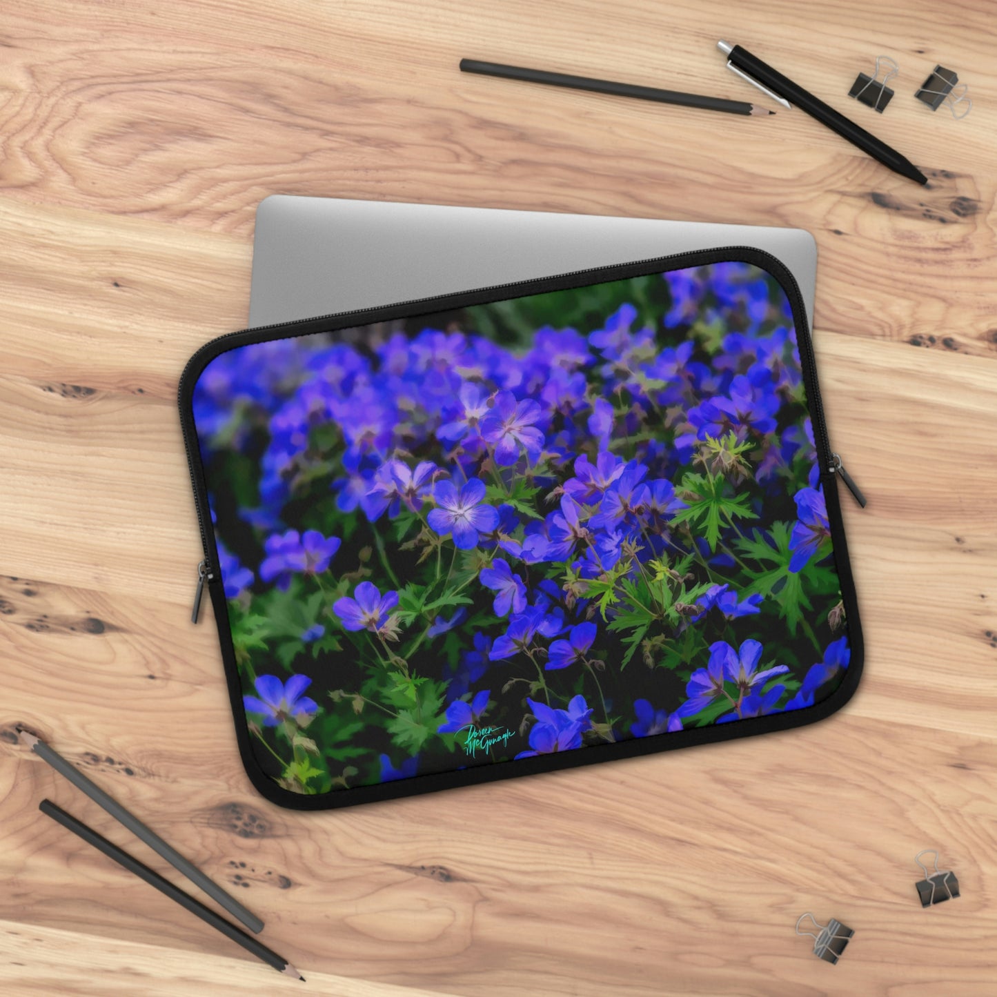 Blue Wildflowers Laptop Sleeve