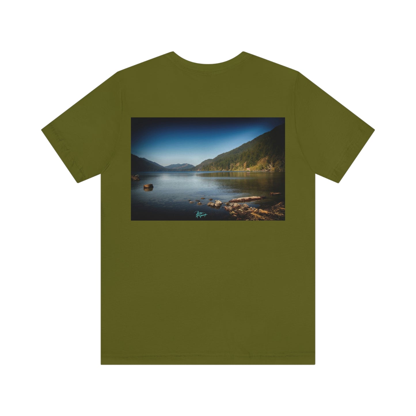 Unisex T shirt Cresent Lake, inspired by nature