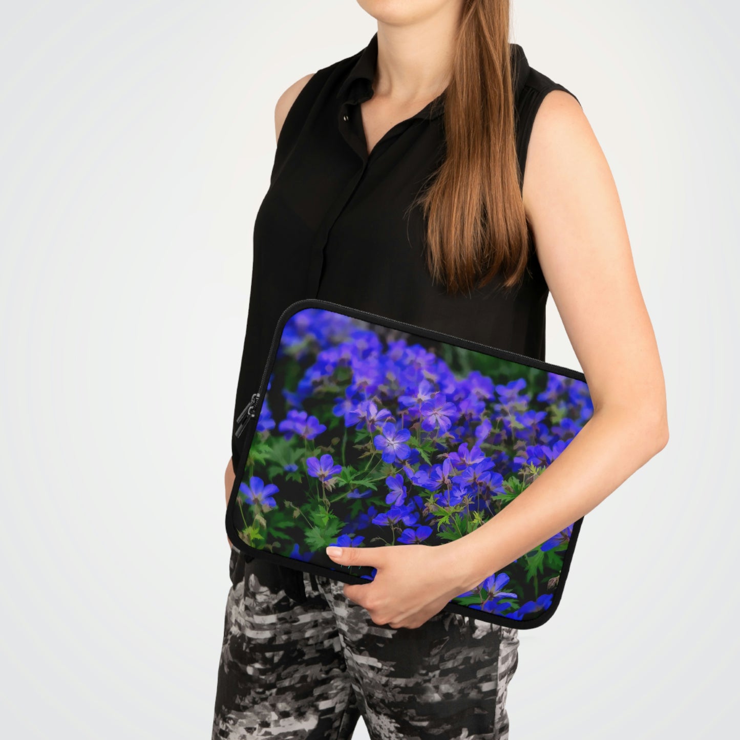 Blue Wildflowers Laptop Sleeve