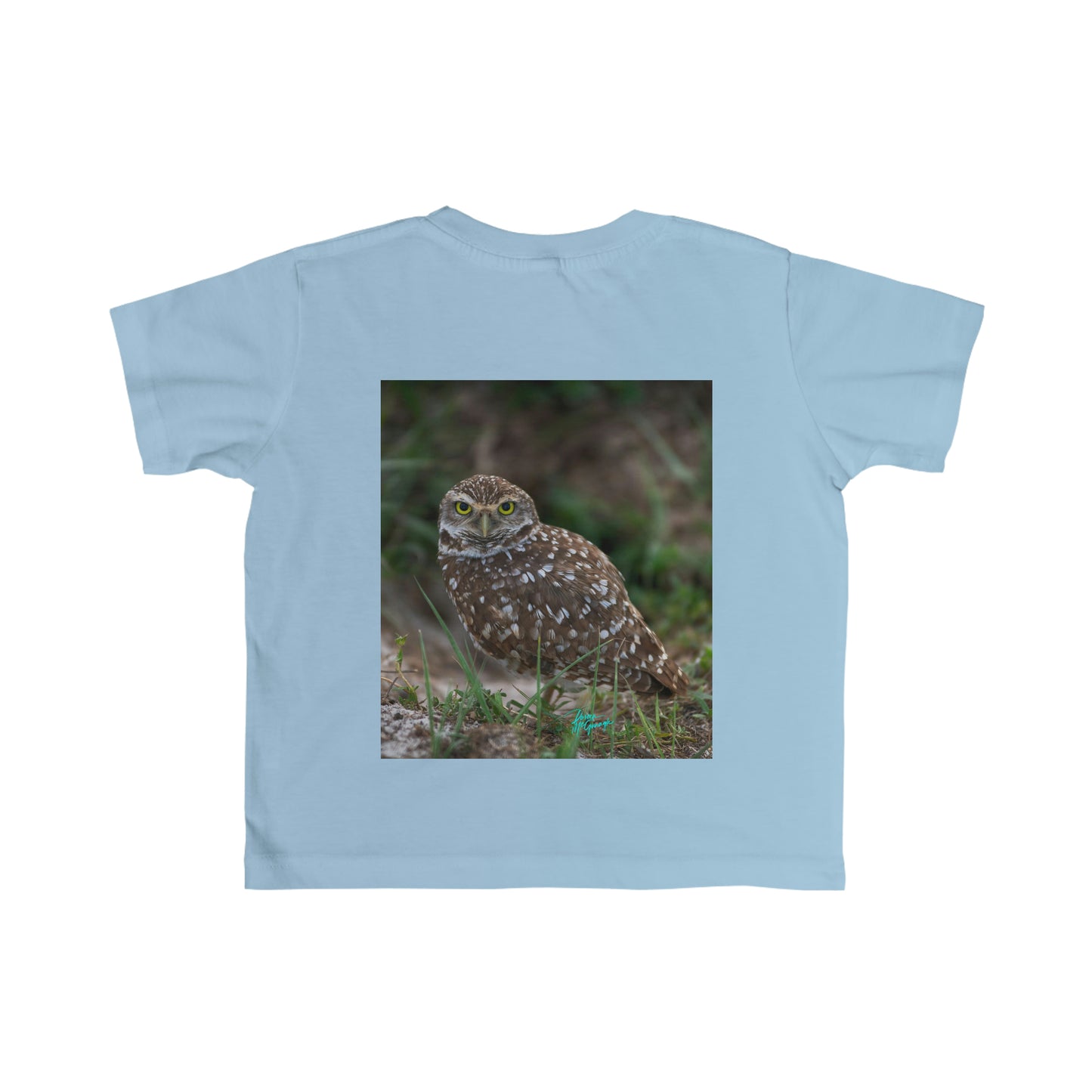 Infant Burrowing Owl, t shirts for kids, inspired by nature