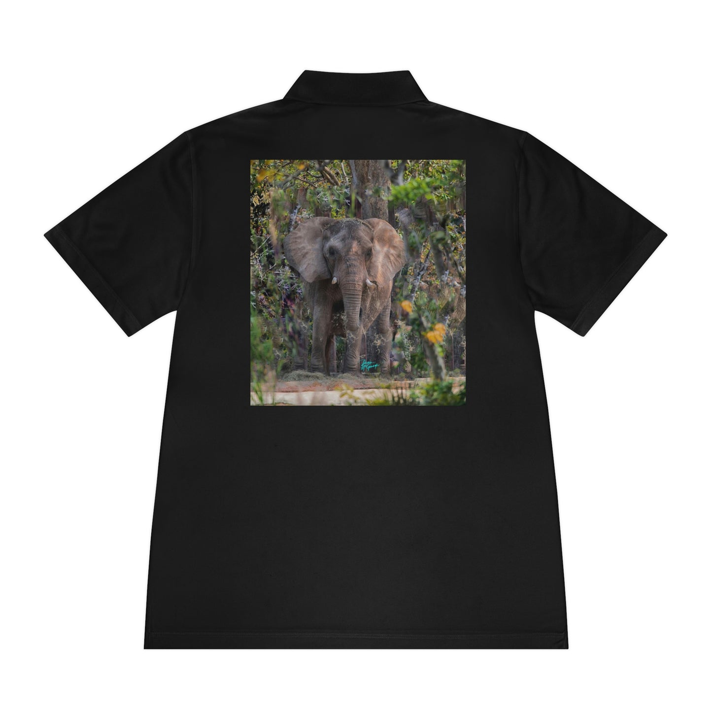 Mens polo t shirts Elephant, performance shirt, plus sizes