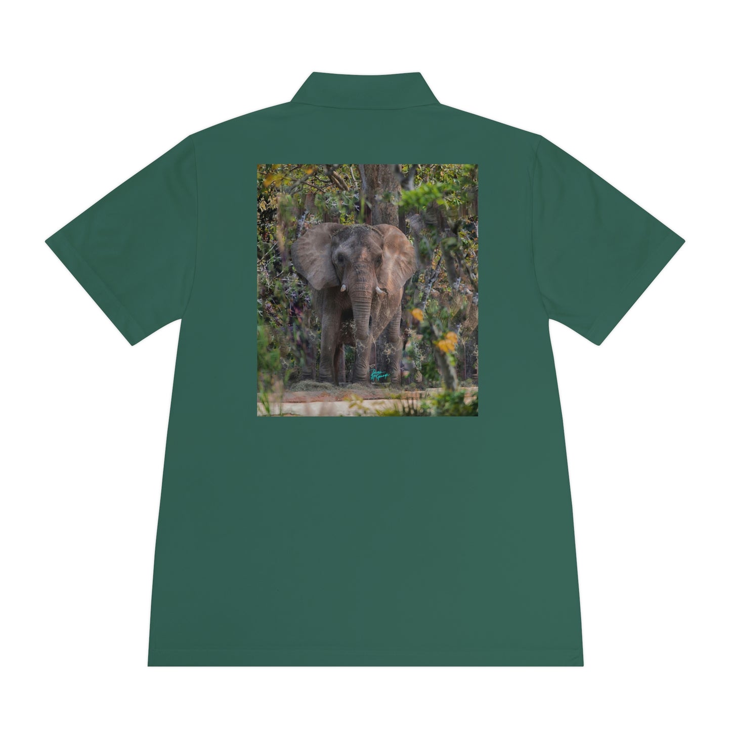 Mens polo t shirts Elephant, performance shirt, plus sizes