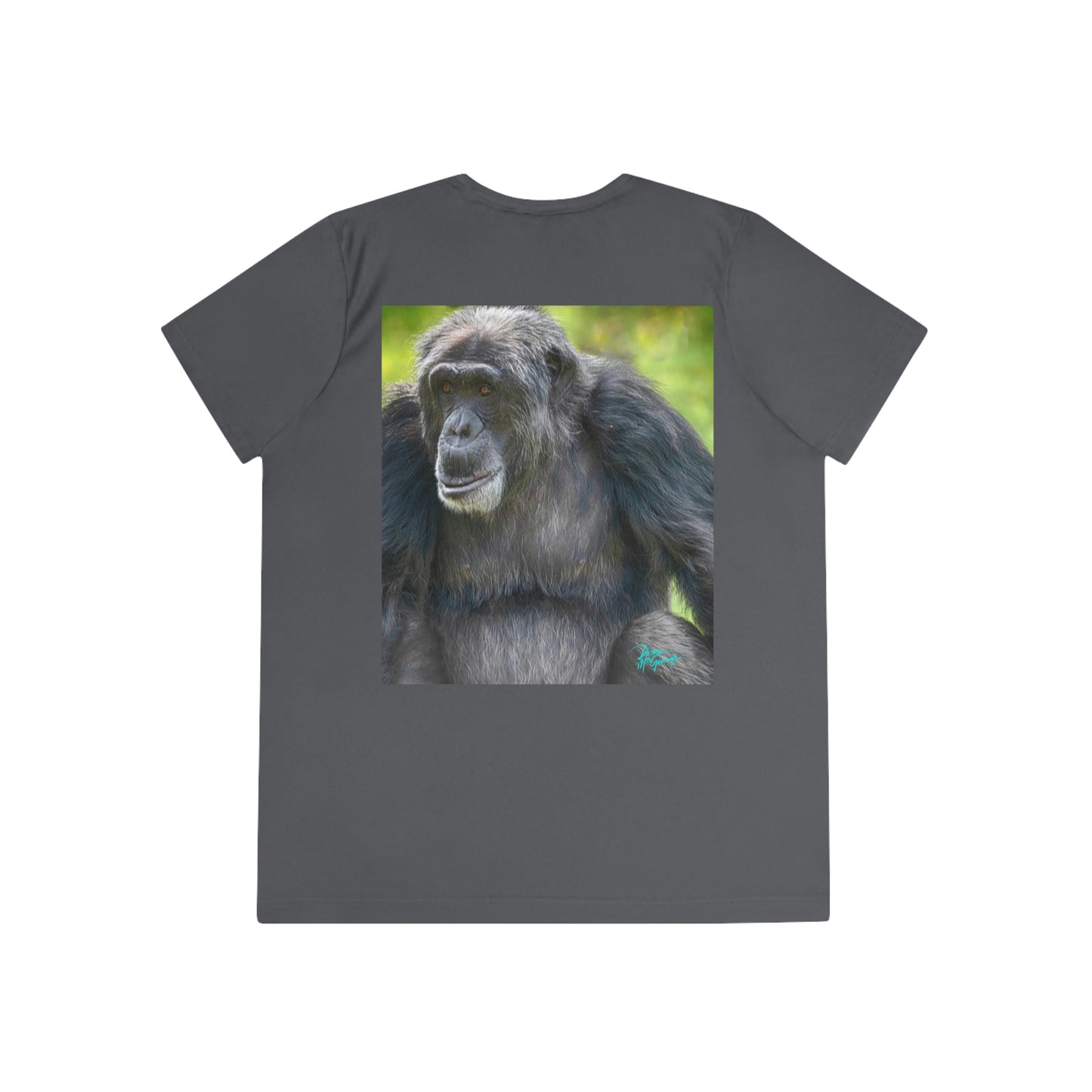 Womens Fitted Tee Shirts Chimpanzee 07, Performance shirt