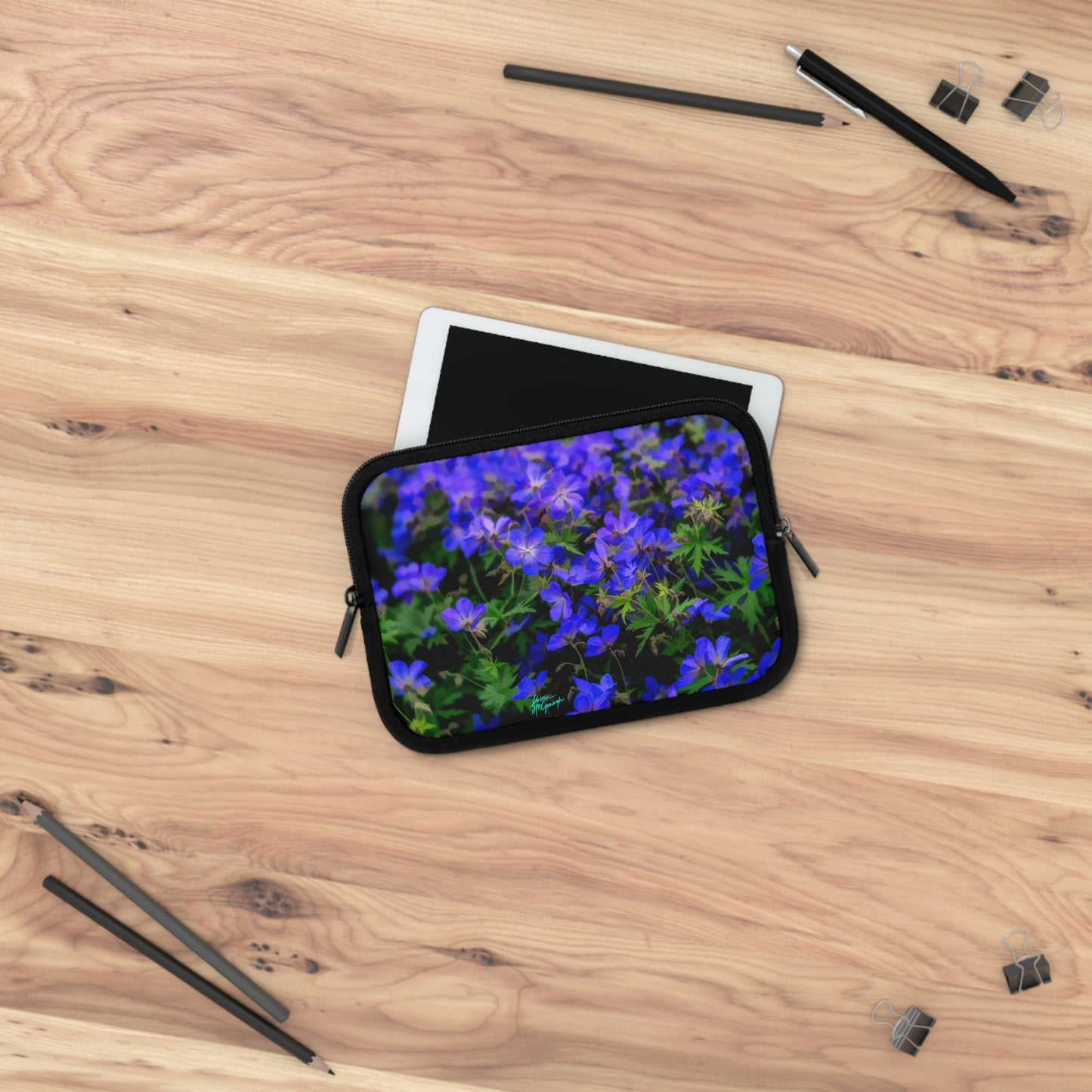 Blue Wildflowers Laptop Sleeve