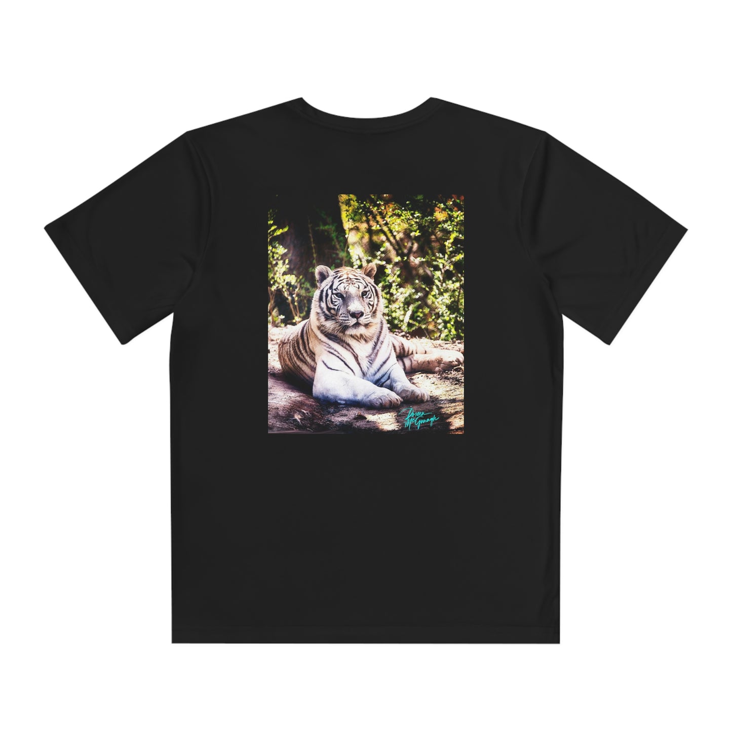 Youth T Shirts, White Tiger, performance shirt