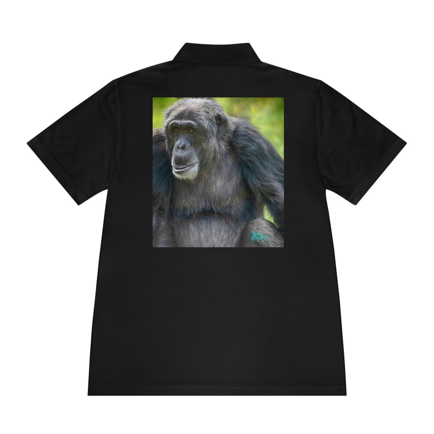 Mens polo shirts Chimpanzee 07, performance shirt, plus sizes