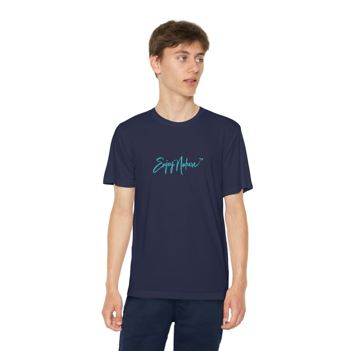 Youth T Shirts, Great Blue Heron in Flight, performance shirt