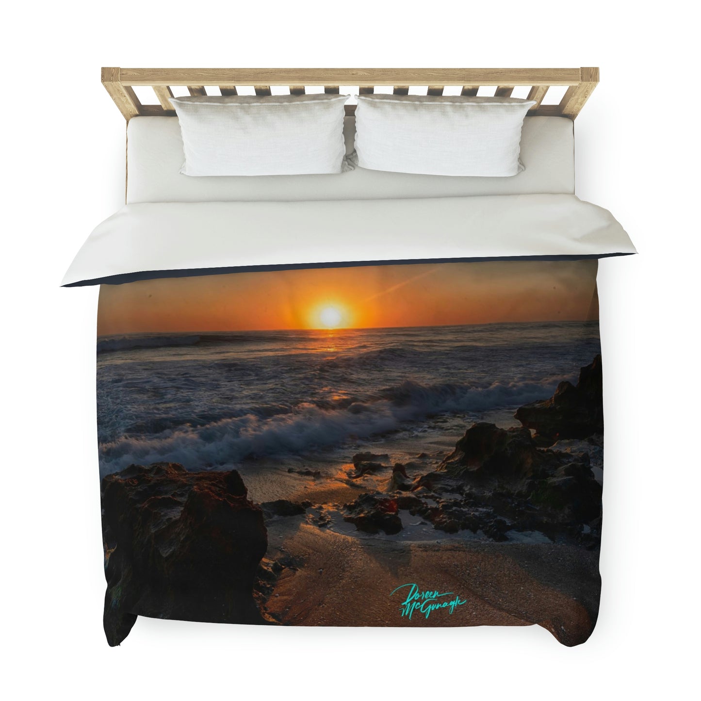 Sunrise in Stuart Duvet Cover