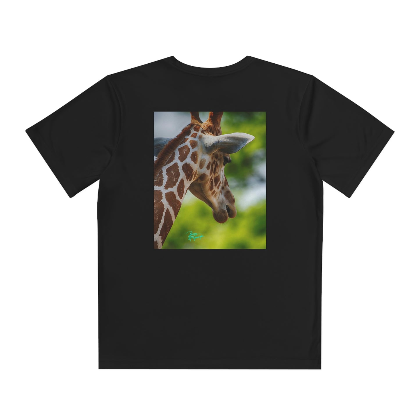 Youth T Shirts, Giraffe Portrait 09, performance shirt