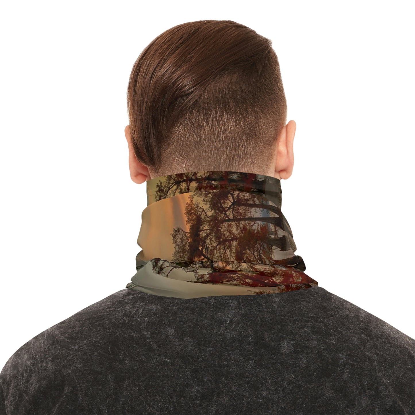 Lightweight Neck Gaiter Sunrise on Caddo Lake 48