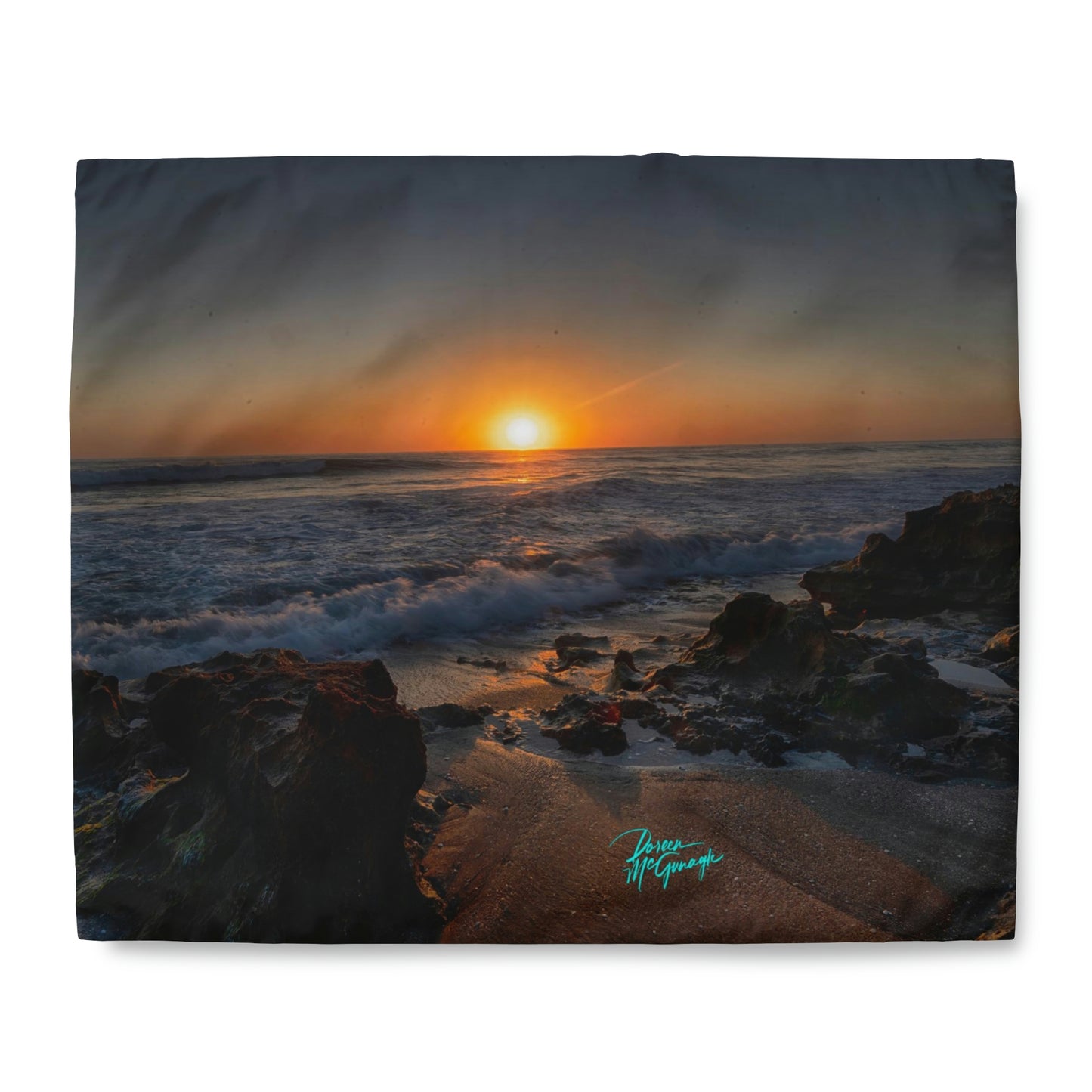 Sunrise in Stuart Duvet Cover