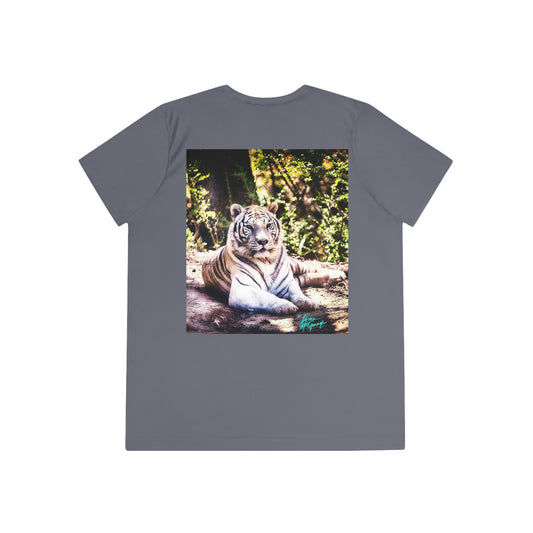 Womens Fitted Tee Shirts White Tiger, Performance shirt