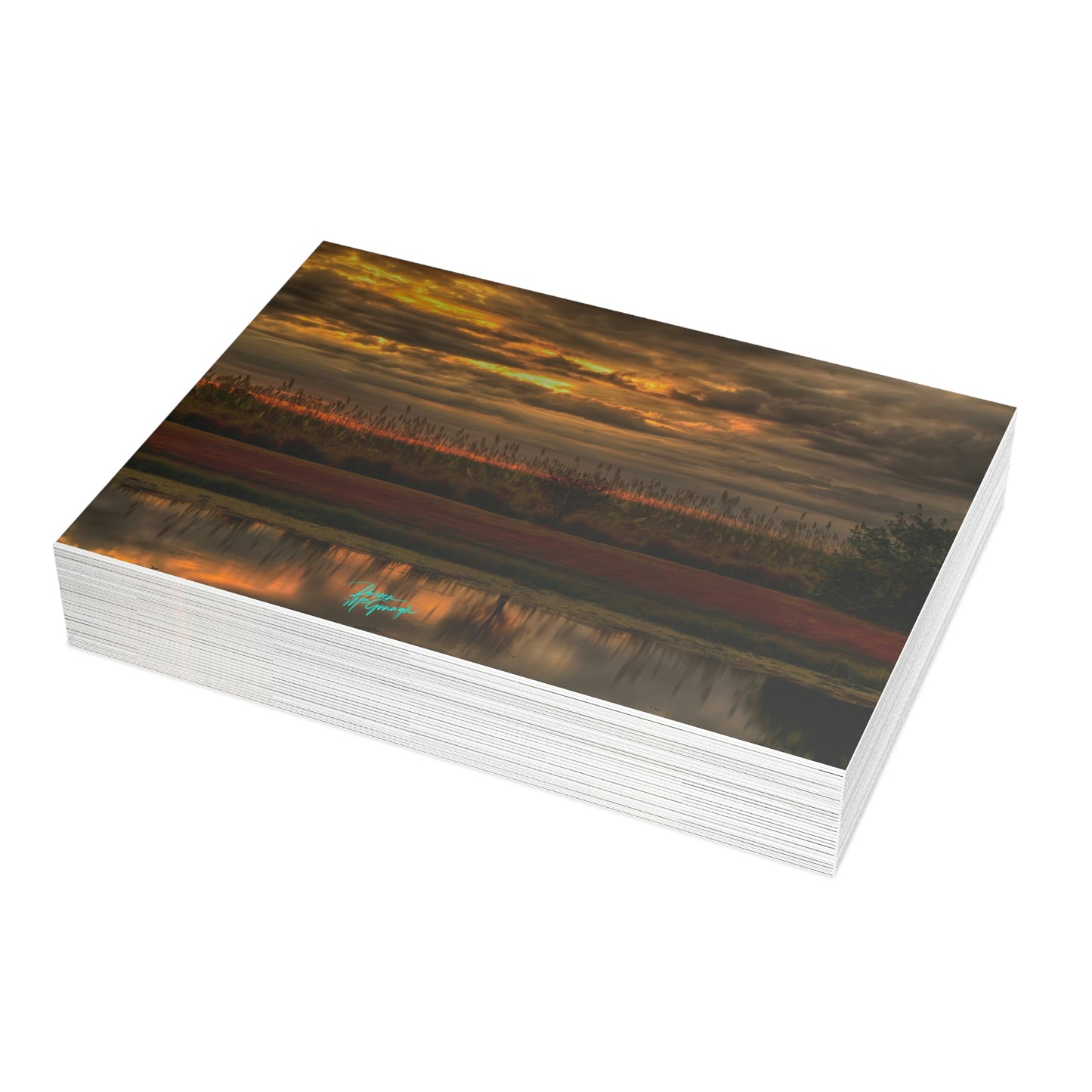 Photo note cards Sunset in Clewiston, boxed note cards, 10 pc