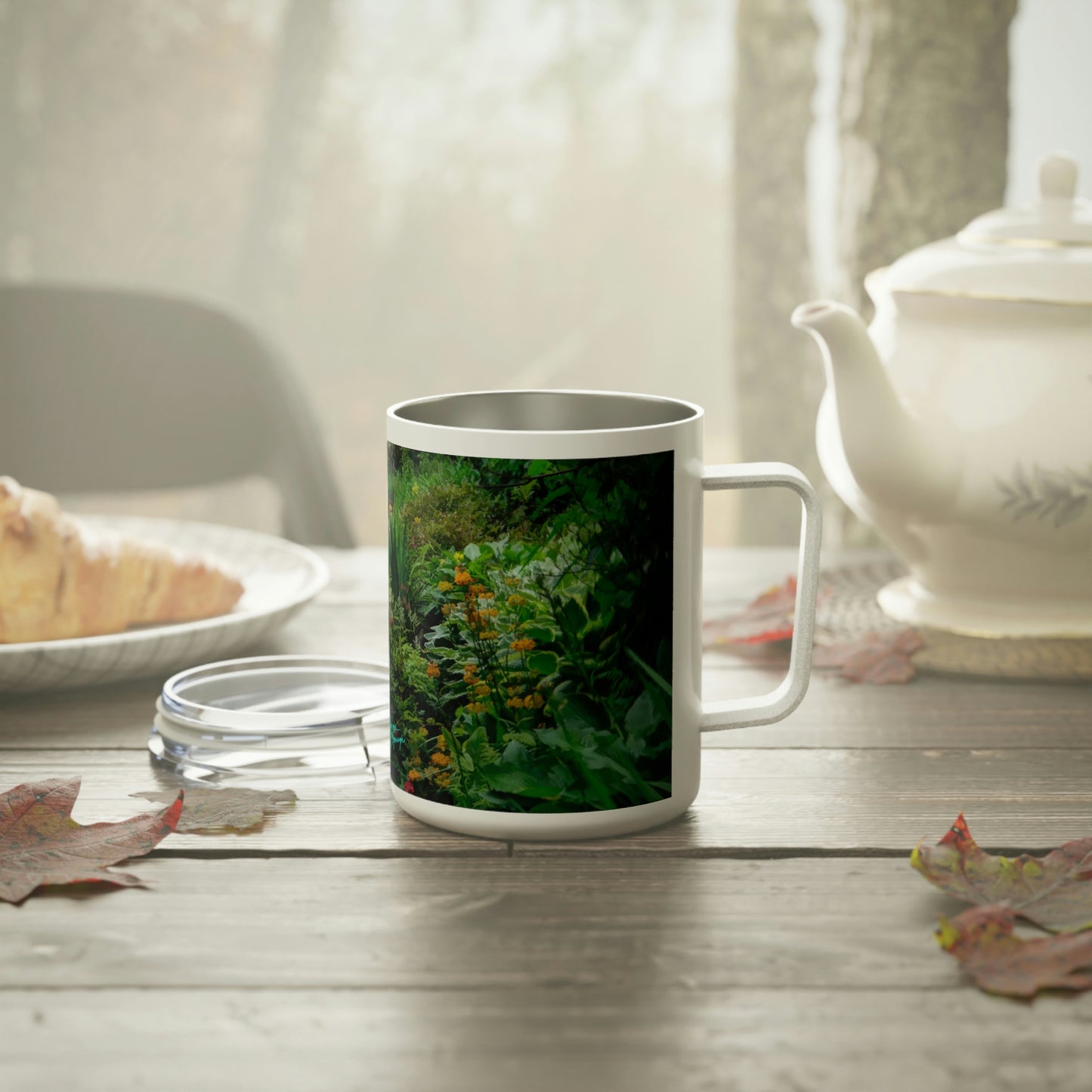 Eco friendly, Ashford Garden Path 02, 10 oz Insulated travel Mug