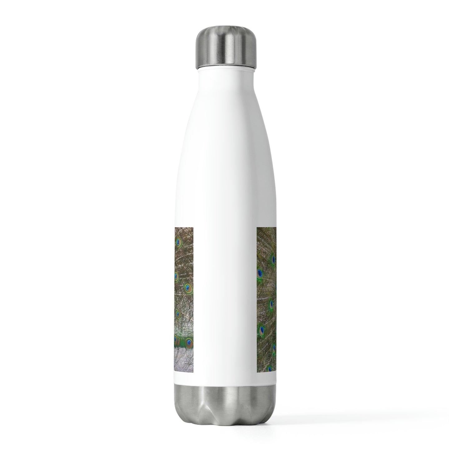 Eco friendly water bottle Peacock Bird 15, 20oz insulated water bottle