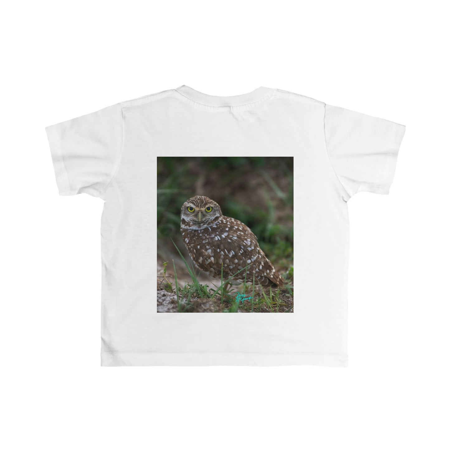 Infant Burrowing Owl, t shirts for kids, inspired by nature